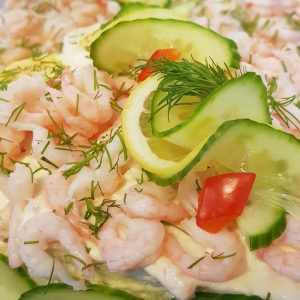 Smørbrødkake m/reker